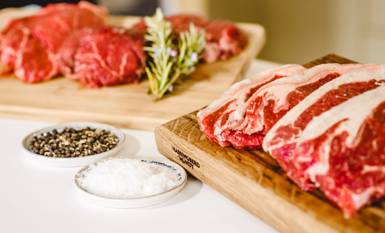 A selection of Lincoln Red Beef Steaks