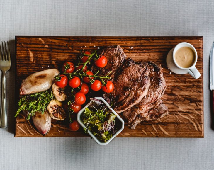 Beef On Chopping Board