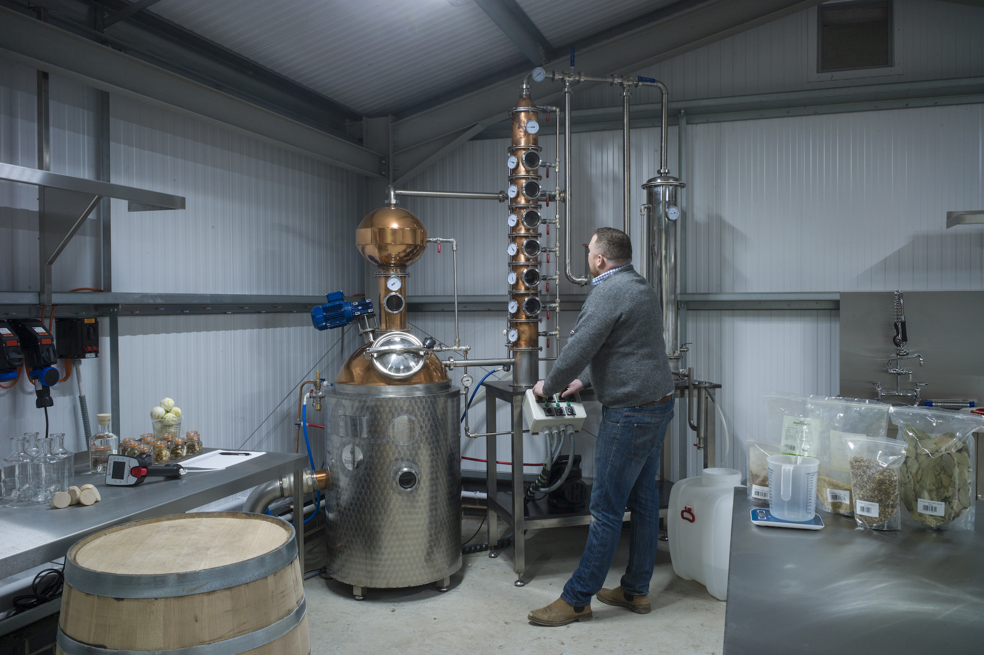 Tristan Working In Distillery