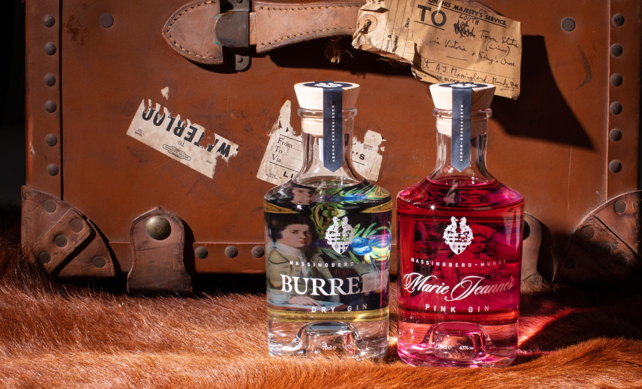 Burrell's London Dry Gin and Marie Jeanne Pink Gin