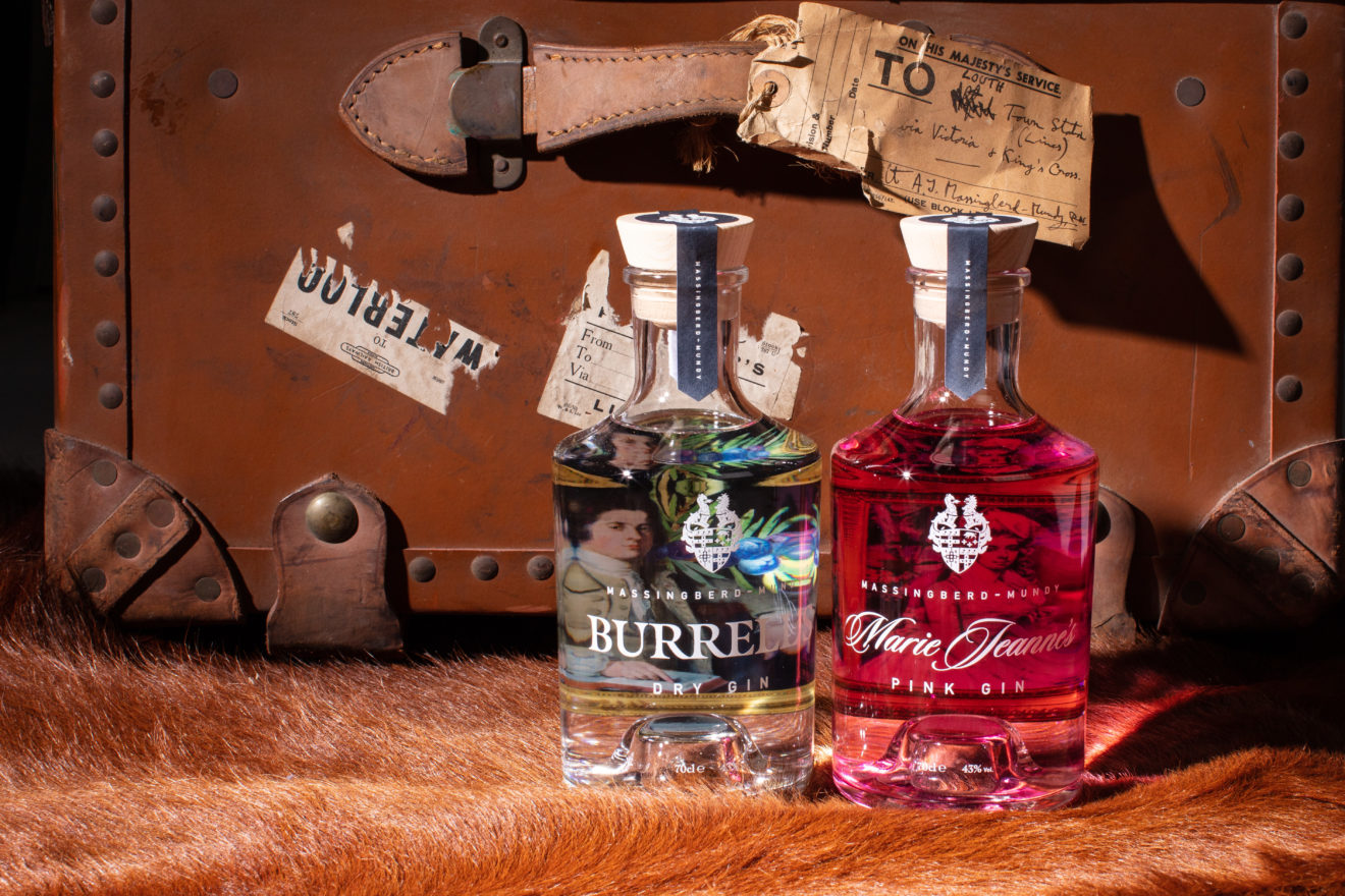 Burrell's London Dry Gin and Marie Jeanne Pink Gin