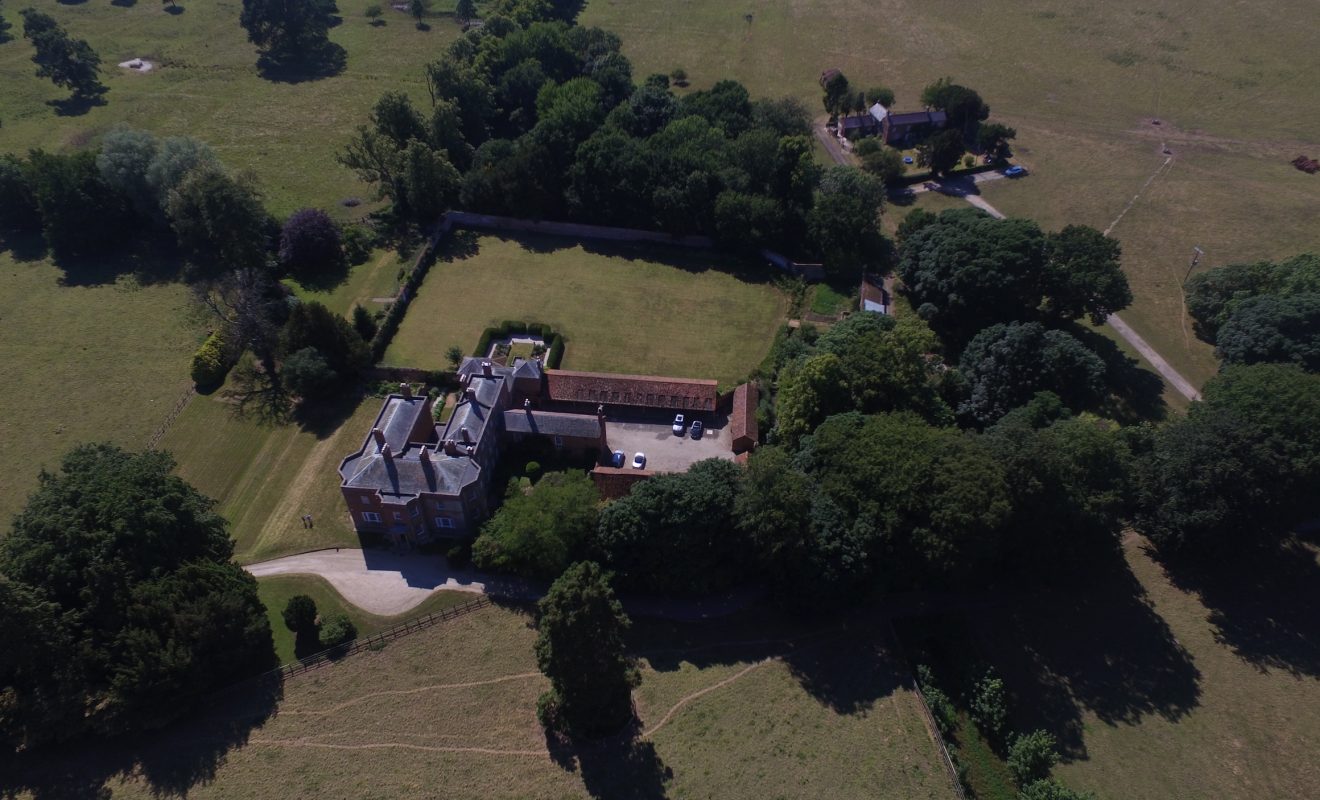 Overhead shot of the estate