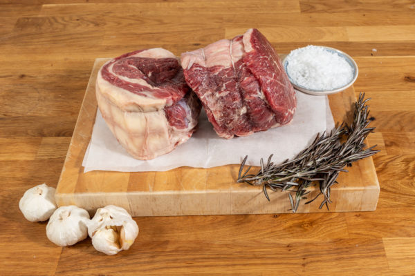 Beef Joint On Wooden Board