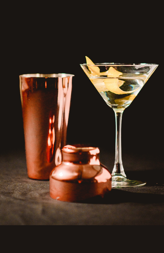 Martini and cocktail shaker