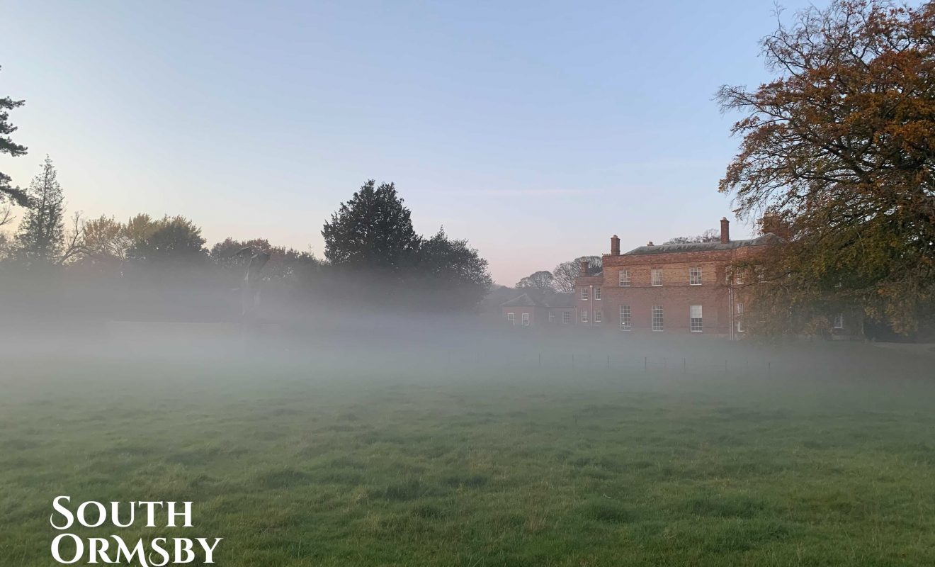 A misty Lincolnshire landscape at the Estate
