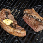 Lincoln Red Steaks on the BBQ