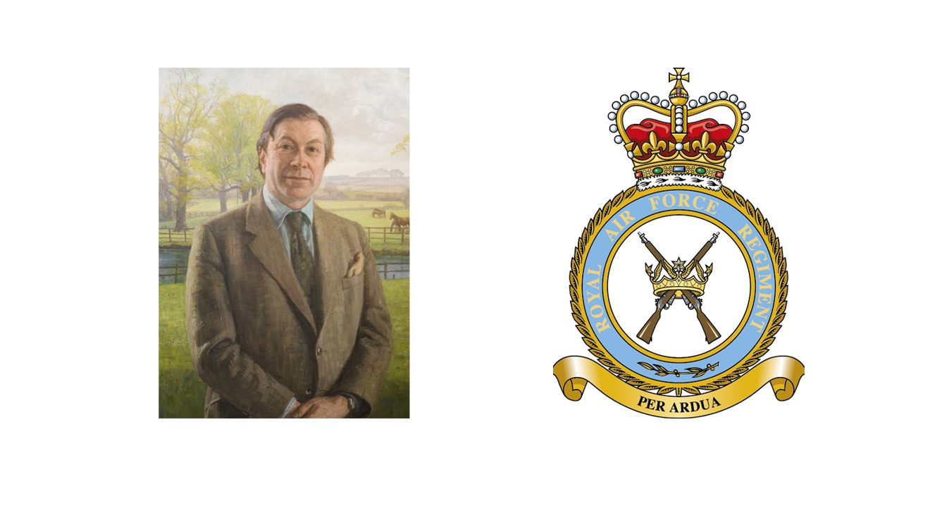 Adrian Massingberd-Mundy & RAF Regiment crest