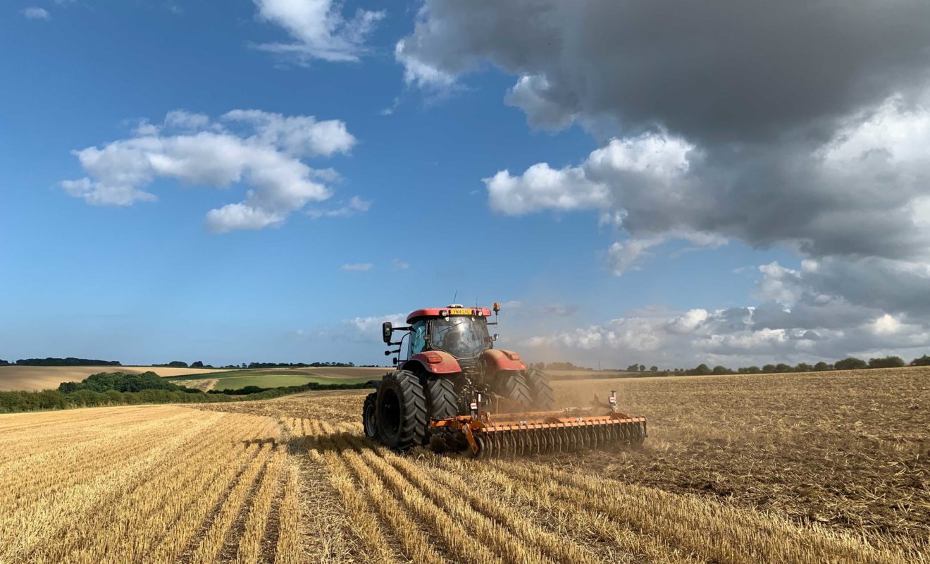 Tractor in a field South Ormsby Estate