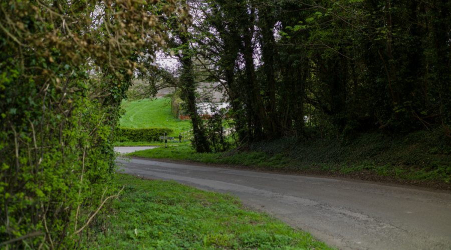 A winding road in the Lincolnshire Countryside