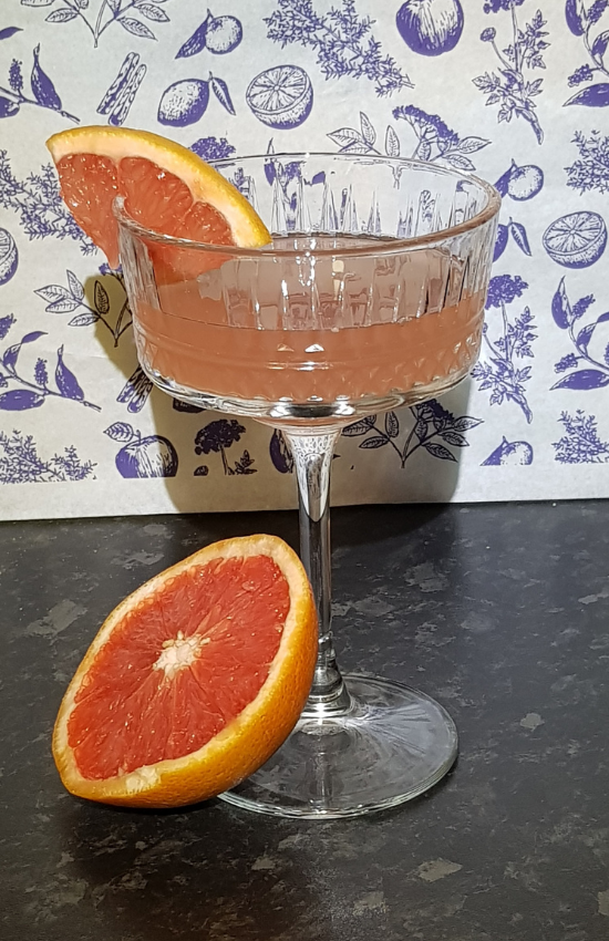 Rose and elderflower gin cocktail