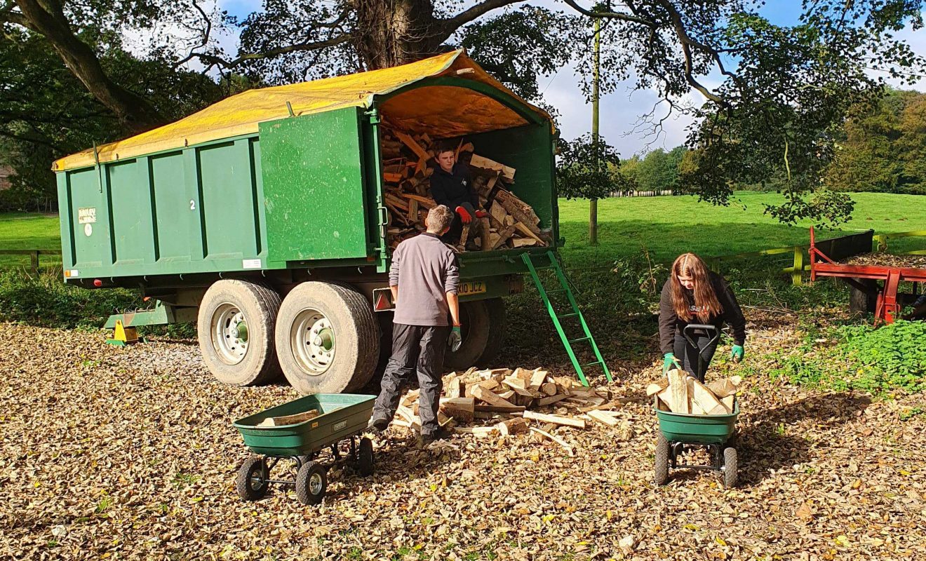 The Saturday Club emptying a trailer